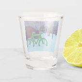 Im Schnee stecken Schnapsglas (Rückseite)