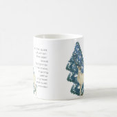 Im Schnee Verlassen Hirschfußabdrücke Kaffeetasse (Mittel)