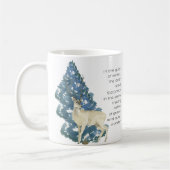 Im Schnee Verlassen Hirschfußabdrücke Kaffeetasse (Links)