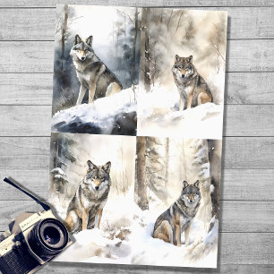 Im Schneeband 1 Decoupage Paper Seidenpapier