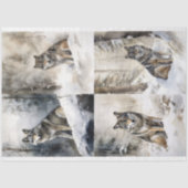 Im Schneeband 1 Decoupage Paper Seidenpapier (Vorderseite)