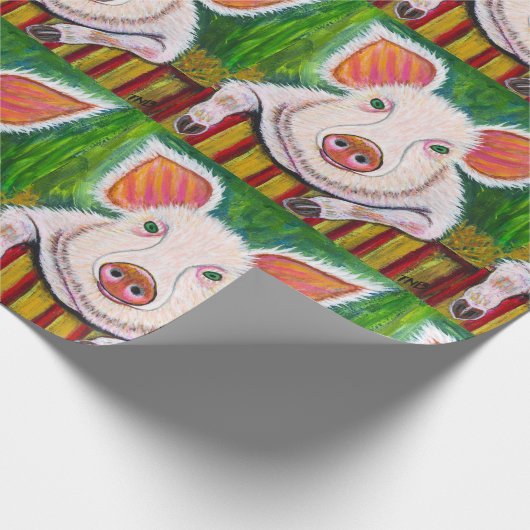 Im Schwein-Stift Geschenkpapier (Ecke)