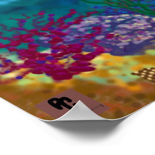 Im Schwimmen Poster (Ecke)