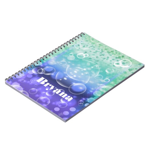Im Sea Tropical Ocean Mermaid Glam Journal Notizblock (Linke Seite)