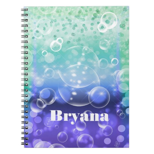 Im Sea Tropical Ocean Mermaid Glam Journal Notizblock (Vorderseite)