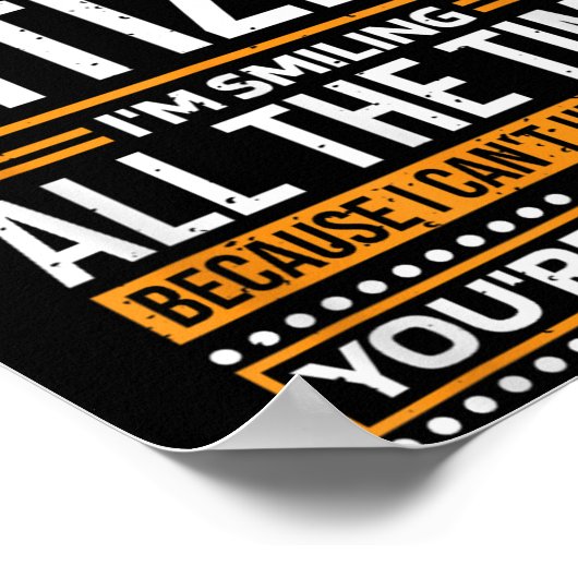 I'm Senior Citizen I'm Smiling All The Time, Senio Poster (Ecke)