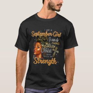 Im September Girl Black kann ich alles machen Thro T-Shirt