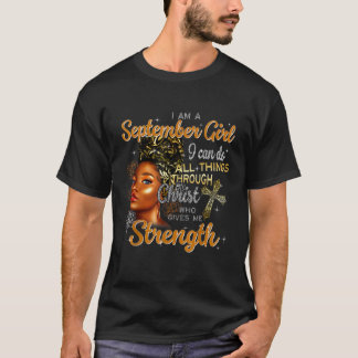 Im September Girl Black kann ich alles machen Thro T-Shirt