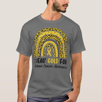 Im September trage ich Gold für Kinderkrebs T-Shirt