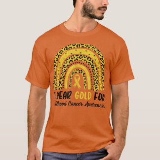Im September trage ich Gold für Kinderkrebs T-Shirt