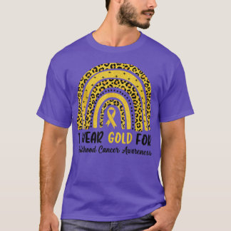 Im September trage ich Gold für Kinderkrebs T-Shirt