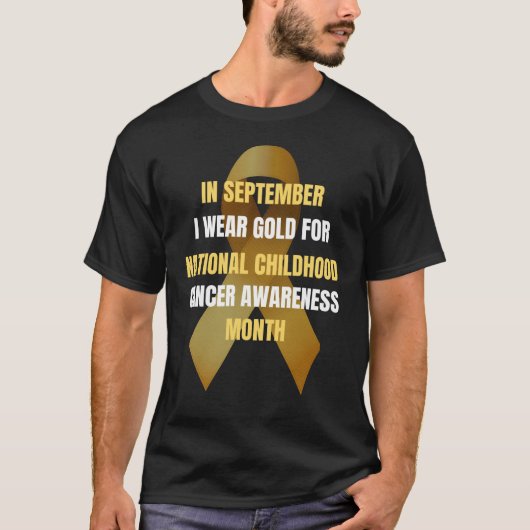 Im September trage ich Gold T-Shirt (Vorderseite)