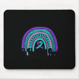 Im September tragen Teal und Purple Rainbow Selbst Mousepad