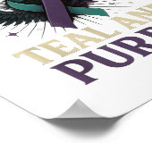 Im September tragen wir Aquamarin und Lila Poster (Ecke)