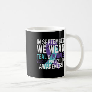 Im September tragen wir Aquamarine Lila Suizidpräv Kaffeetasse