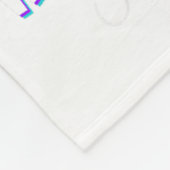 Im September tragen wir Aquamarine und Lila T-Rex  Fleecedecke (Ecke)