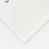 Im September tragen wir Aquamarinen & Lila Rai Fleecedecke (Ecke)