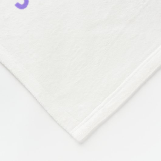 Im September tragen wir Aquamarinen & Lila Rai Fleecedecke (Ecke)