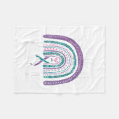 Im September tragen wir Aquamarinen Lila Ribbon-Su Fleecedecke (Vorderseite (Horizontal))