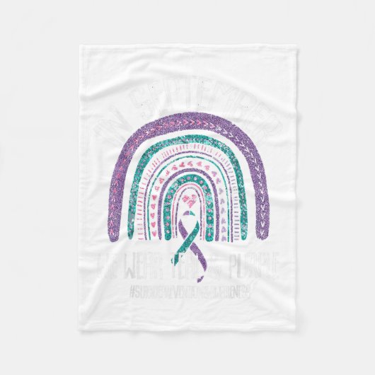 Im September tragen wir Aquamarinen Lila Ribbon-Su Fleecedecke (Vorderseite)