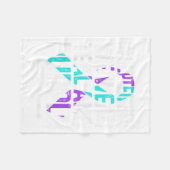 Im September tragen wir Aquamarinen Lila Ribbon-Su Fleecedecke (Vorderseite (Horizontal))