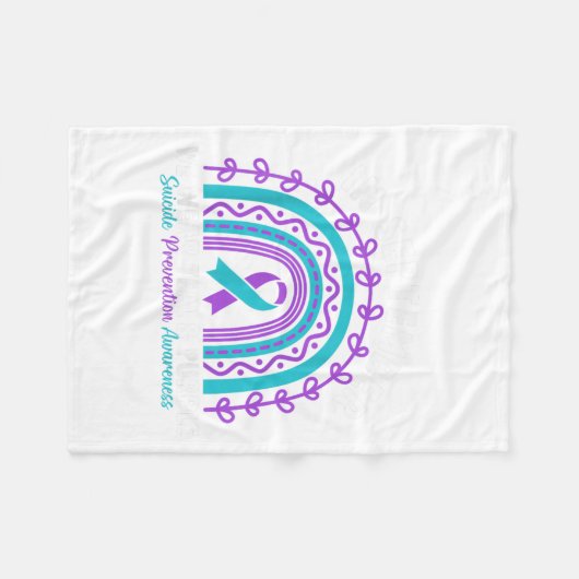 Im September tragen wir Aquamarinen Lila Ribbon-Su Fleecedecke (Vorderseite (Horizontal))