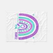 Im September tragen wir Aquamarinen Lila Ribbon-Su Fleecedecke (Vorderseite (Horizontal))