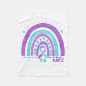 Im September tragen wir Aquamarinen Lila Ribbon-Su Fleecedecke (Vorderseite)