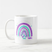 Im September tragen wir Aquamarinen Lila Ribbon-Su Kaffeetasse (Links)