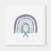 Im September tragen wir Aquamarinen Lila Ribbon-Su Magnet (Vorne)