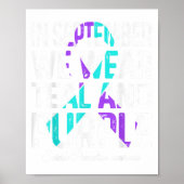 Im September tragen wir Aquamarinen Lila Ribbon-Su Poster (Vorne)