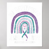 Im September tragen wir Aquamarinen Lila Ribbon-Su Poster (Vorne)