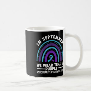 Im September tragen wir Aquamarinen und amp; Lila Kaffeetasse