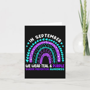 Im September tragen wir Aquamarinen und amp; Lila Karte