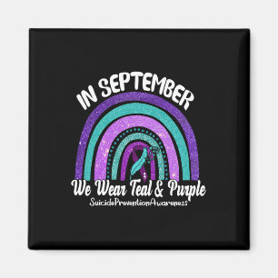 Im September tragen wir Aquamarinen und Lila Regen Magnet