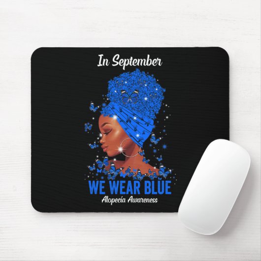 Im September tragen wir Blue for Alopezie Awarenes Mousepad (Mit Mouse)