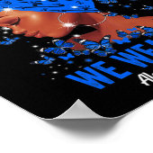 Im September tragen wir Blue for Alopezie Awarenes Poster (Ecke)