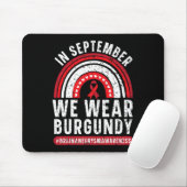 Im September tragen wir Burgundy Brain Aneurysm Aw Mousepad (Mit Mouse)