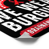 Im September tragen wir Burgundy Brain Aneurysm Aw Poster (Ecke)