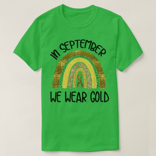 Im September tragen wir das Bewusstsein für den Kr T-Shirt (Design vorne)