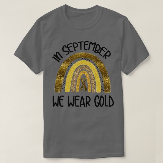 Im September tragen wir das Bewusstsein für den Kr T-Shirt (Design vorne)