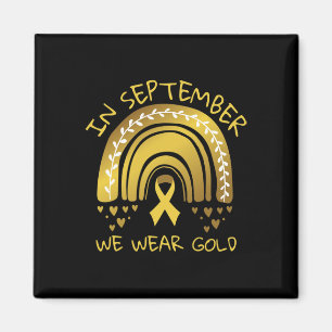 Im September tragen wir das Bewusstsein für Krebs Magnet