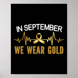 Im September tragen wir das Bewusstsein für Krebs Poster