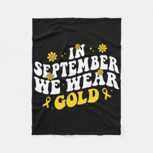 Im September tragen wir den Goldenen Ground Kinder Fleecedecke