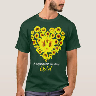 Im September tragen wir den Sonnenfluss von Goldkr T-Shirt
