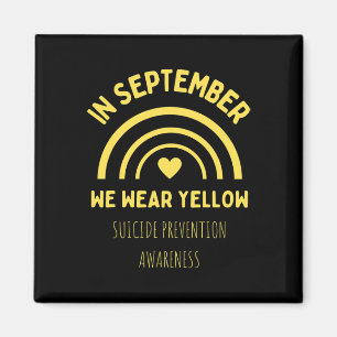 Im September tragen wir die Gelbe Suizidprävention Magnet