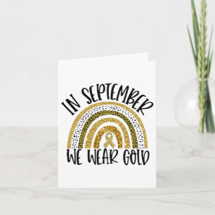 Im September tragen wir ein goldenes Krebsgeschenk Karte