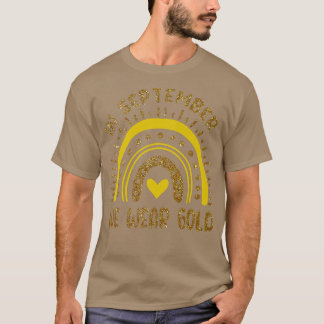 Im September tragen wir ein goldenes Krebsgeschenk T-Shirt