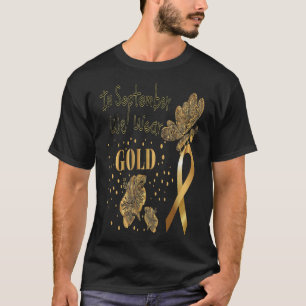 Im September tragen wir ein goldenes Krebsgeschenk T-Shirt