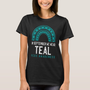 Im September tragen wir einen Aquamarinen Pcos Auf T-Shirt